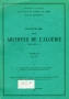 Inventaire des archives de l'Algérie