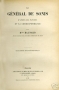 LE GÉNÉRAL DE SONIS d'aprés ses papiers et sa correspondance