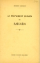 LE PEUPLEMENT HUMAIN DU SAHARA