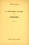 LE PEUPLEMENT HUMAIN DU SAHARA