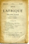 REVUE DE L'AFRIQUE FRANCAISE N°25 mai 1887