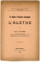 UN PROBLÈME D ARCHÉOLOGIE ORNITHOLOGIQUE : L'ALÈTHE